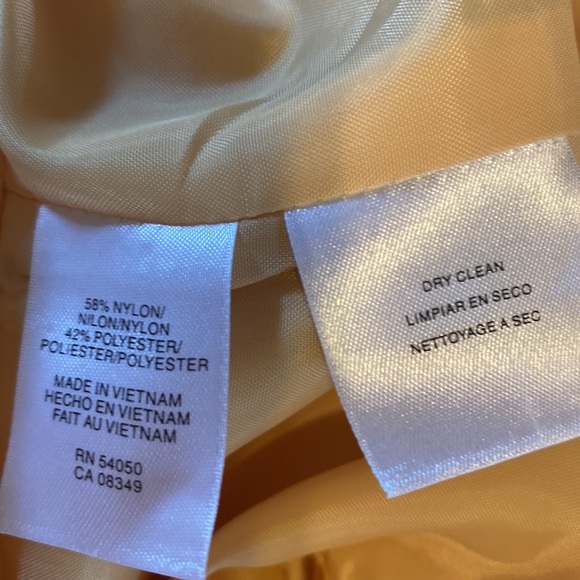 PARTY Shimmering Gold EVAN PICONE Faux Wrap Dress size 10 - Picture 9 of 9